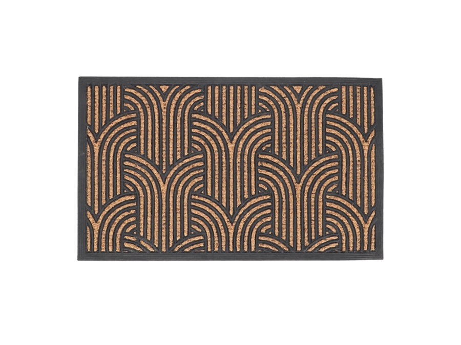 ESSCHERT DESIGN Zerbino in gomma/cocco Art Déco L