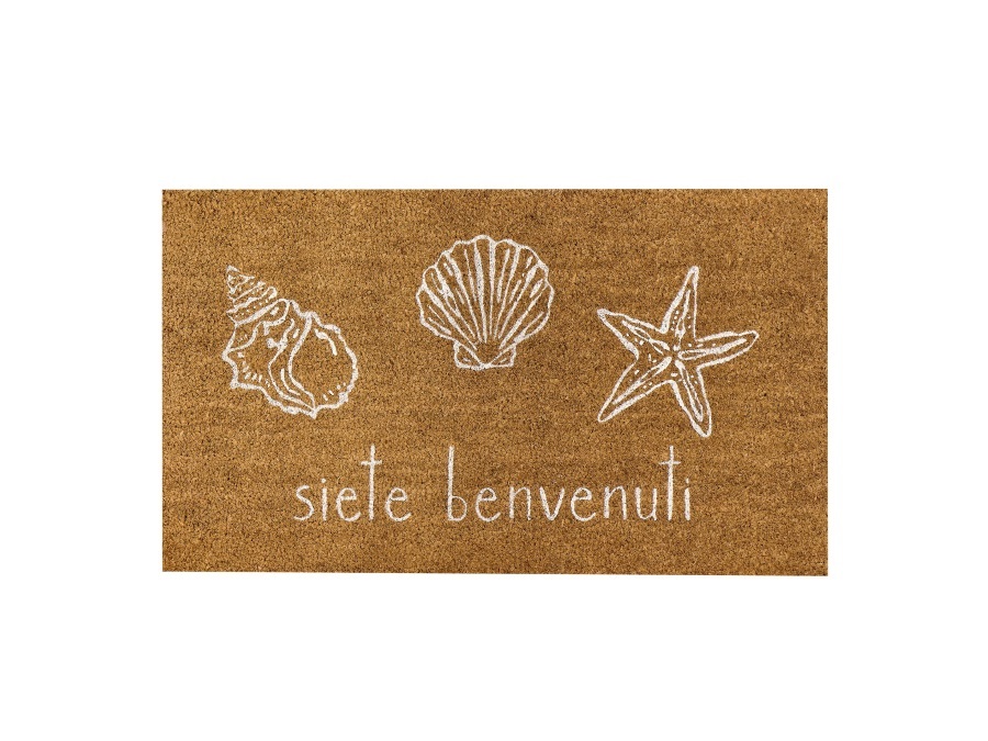 SIMPLE DAY LIVING & LIFESTYLE Zerbino Siete benvenuti conchiglie, 45x75 cm
