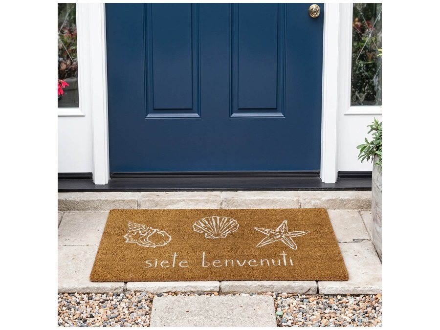 SIMPLE DAY LIVING & LIFESTYLE Zerbino Siete benvenuti conchiglie, 45x75 cm